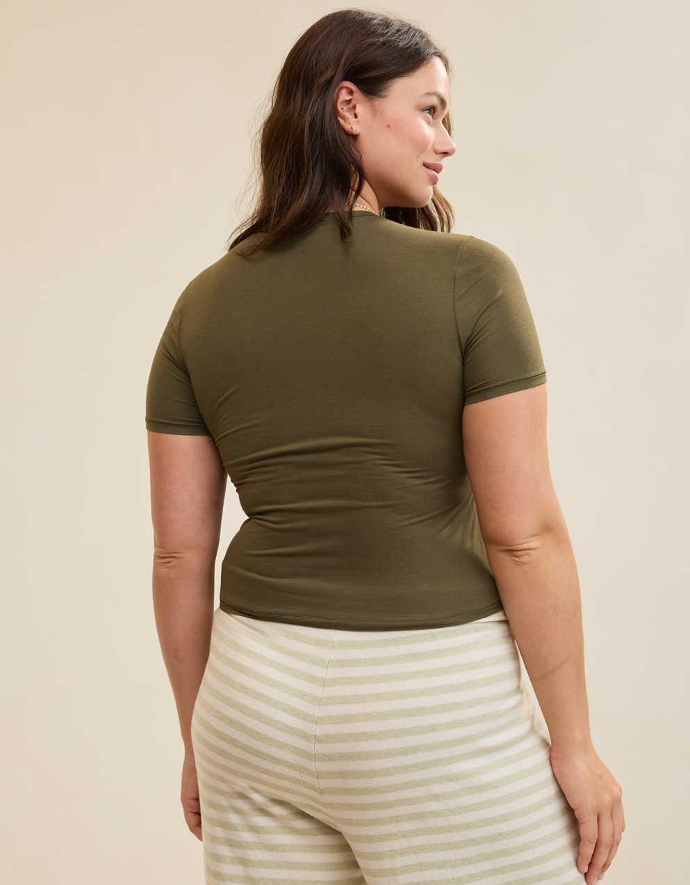 SMOOTHEZ Cotton Blend BESTEES Short Sleeve Crew T-Shirt | American Eagle UK