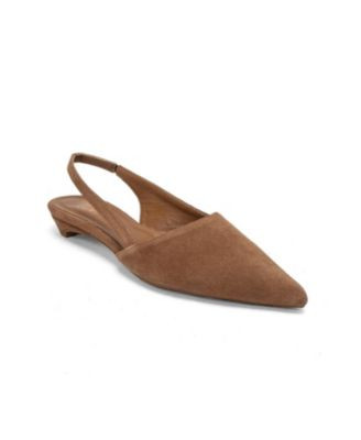 Forever & Always Women's Shoes Berlina Leather Slingback Pump - Cognac suede | Macy's