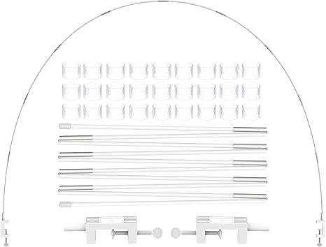LANGXUN 12ft White Table Balloon Arch Kit, Balloon Arch Stand Frame For Birthday Party Wedding an... | Amazon (US)