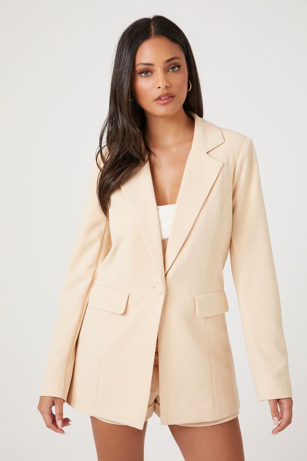Notched Buttoned Blazer | Forever 21 (US)