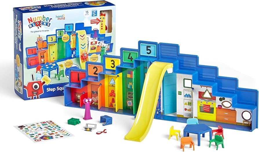 hand2mind Numberblocks Step Squad Mission Headquarters, Play Figure Playsets, Toddler Play House ... | Amazon (US)