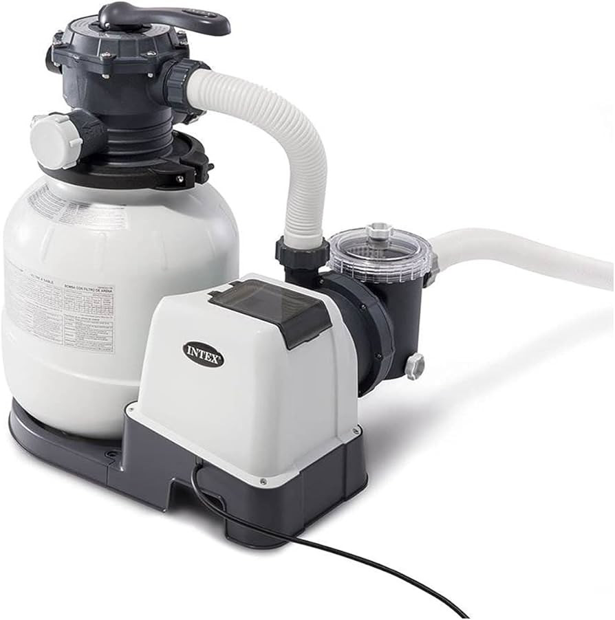Intex 2100 GPH Above Ground Pool Sand Filter Pump w/Deluxe Pool Maintenance Kit | Amazon (US)
