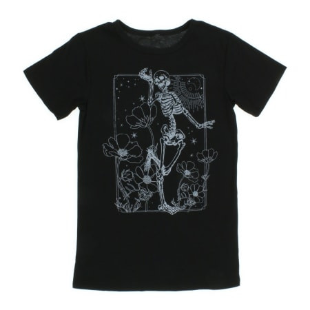 Juniors Skeleton Sketch Graphic Tee | Five Below