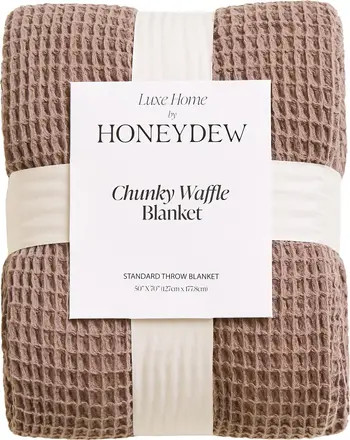 Chunky Waffle Stitched Cotton Throw | Nordstrom Rack