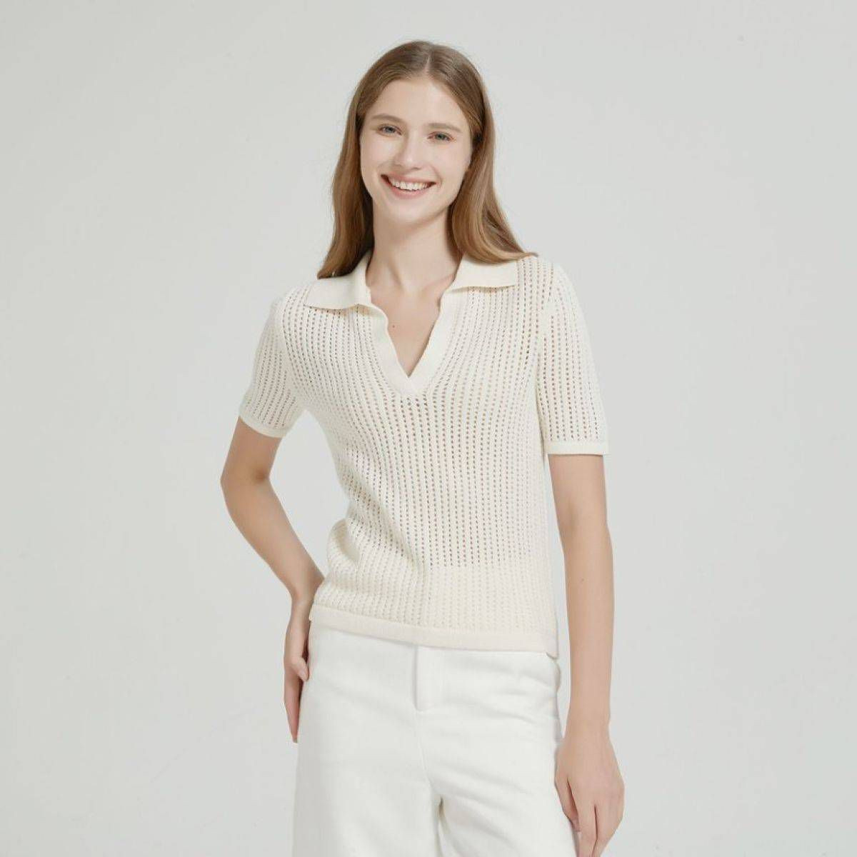 Women's Short Sleeve Johnny Collar Pullover Sweater - A New Day™ | Target