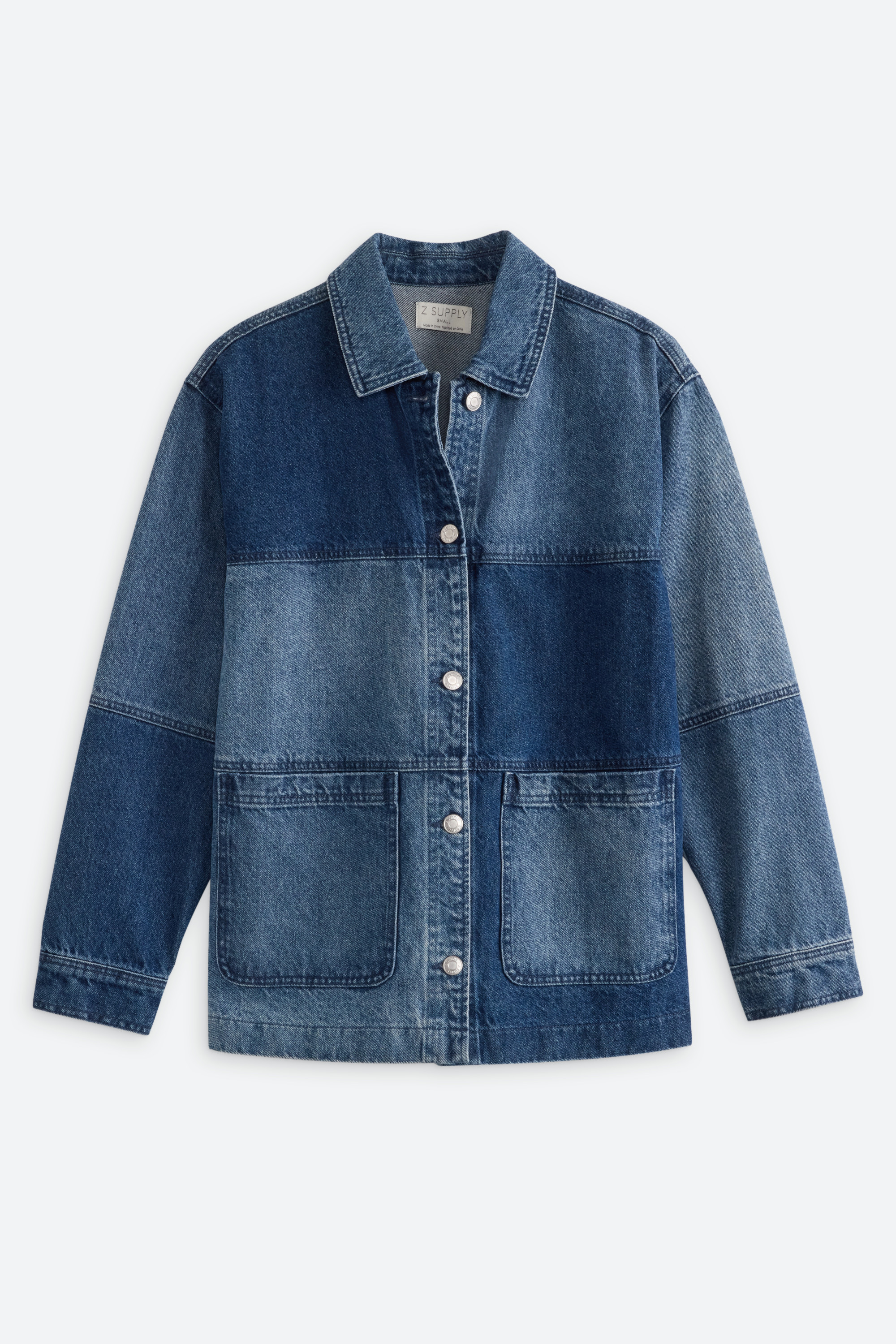 On The Road Color Block Denim Jacket | Stitch Fix