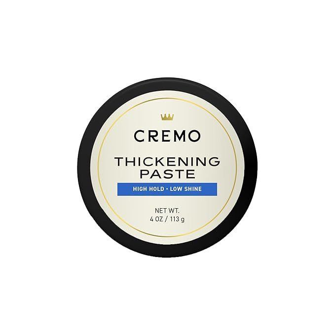 Cremo Mens Hair Paste - Premium Barber Grade Thickening Paste with High Hold and Low Shine, 4 Oz | Amazon (US)