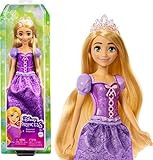Mattel Disney Princess Toys, Rapunzel Fashion Doll, Sparkling Look with Blonde Hair, Blue Eyes & ... | Amazon (US)