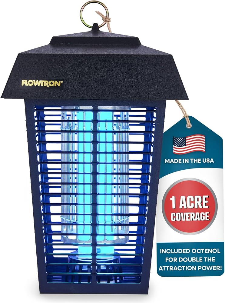 Flowtron Bug Zapper, 1 Acre of Outdoor Coverage with Powerful 40W Bulb & 5600V Instant Killing Gr... | Amazon (US)
