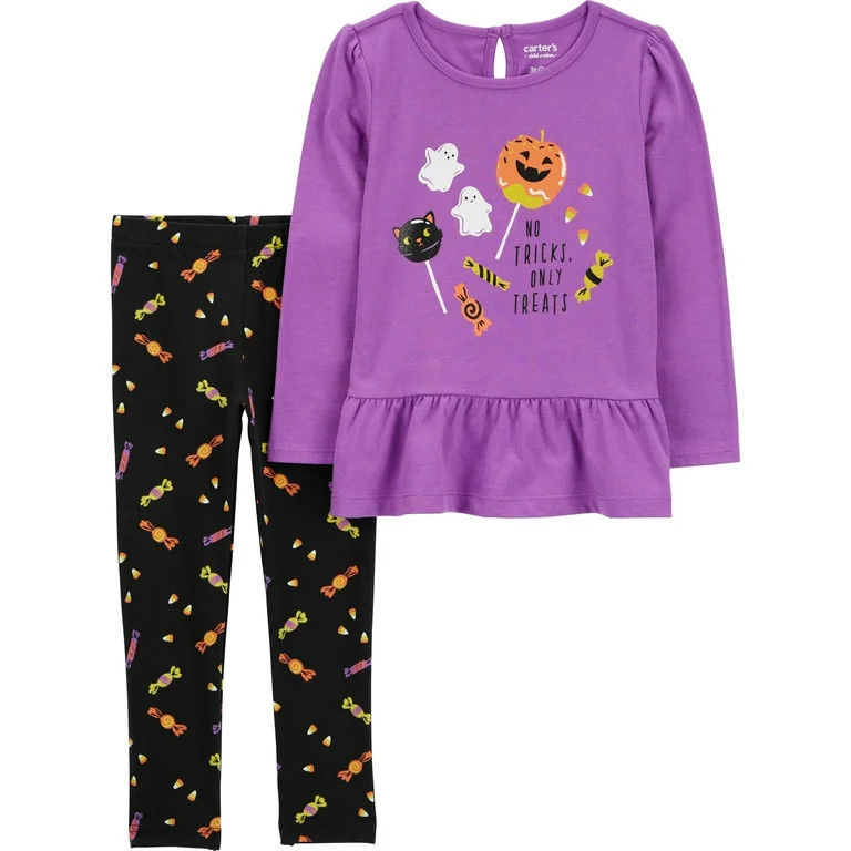 Carter's Child of Mine Toddler Girl Halloween Outfit Set, 2-Piece, Sizes 12M-5T | Walmart (US)