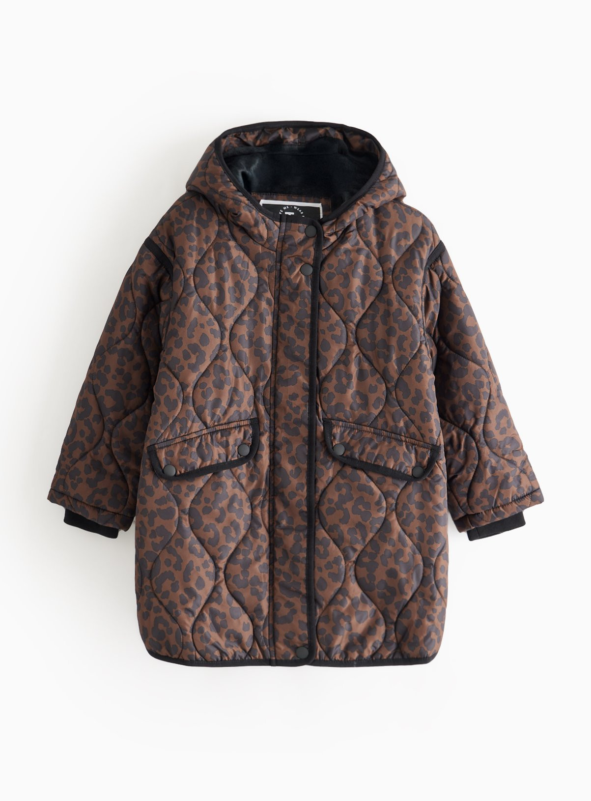Animal Print Quilted Coat 5-6 years | argos.co.uk