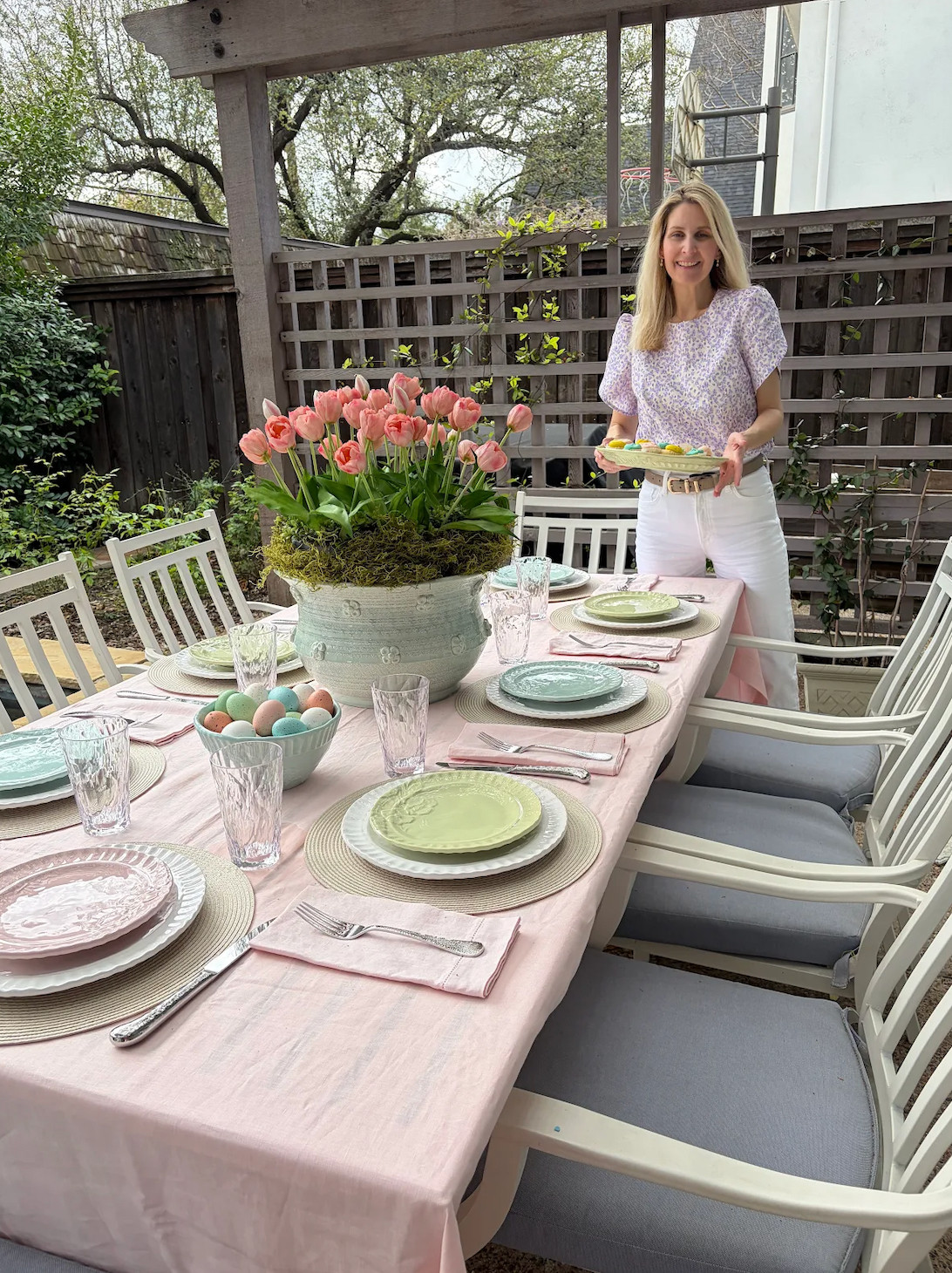 The prettiest Easter and Spring tablescape using Vietri table and serveware.  #sponsored #Vietri 

 #LTKfoodie #LTKSeasonal #LTKHome