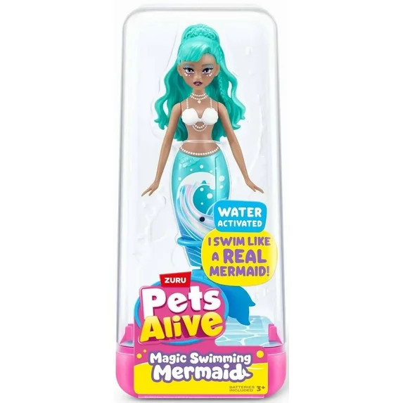 Pets Alive Magic Swimming Mermaid Figure [Teal] | Walmart (US)