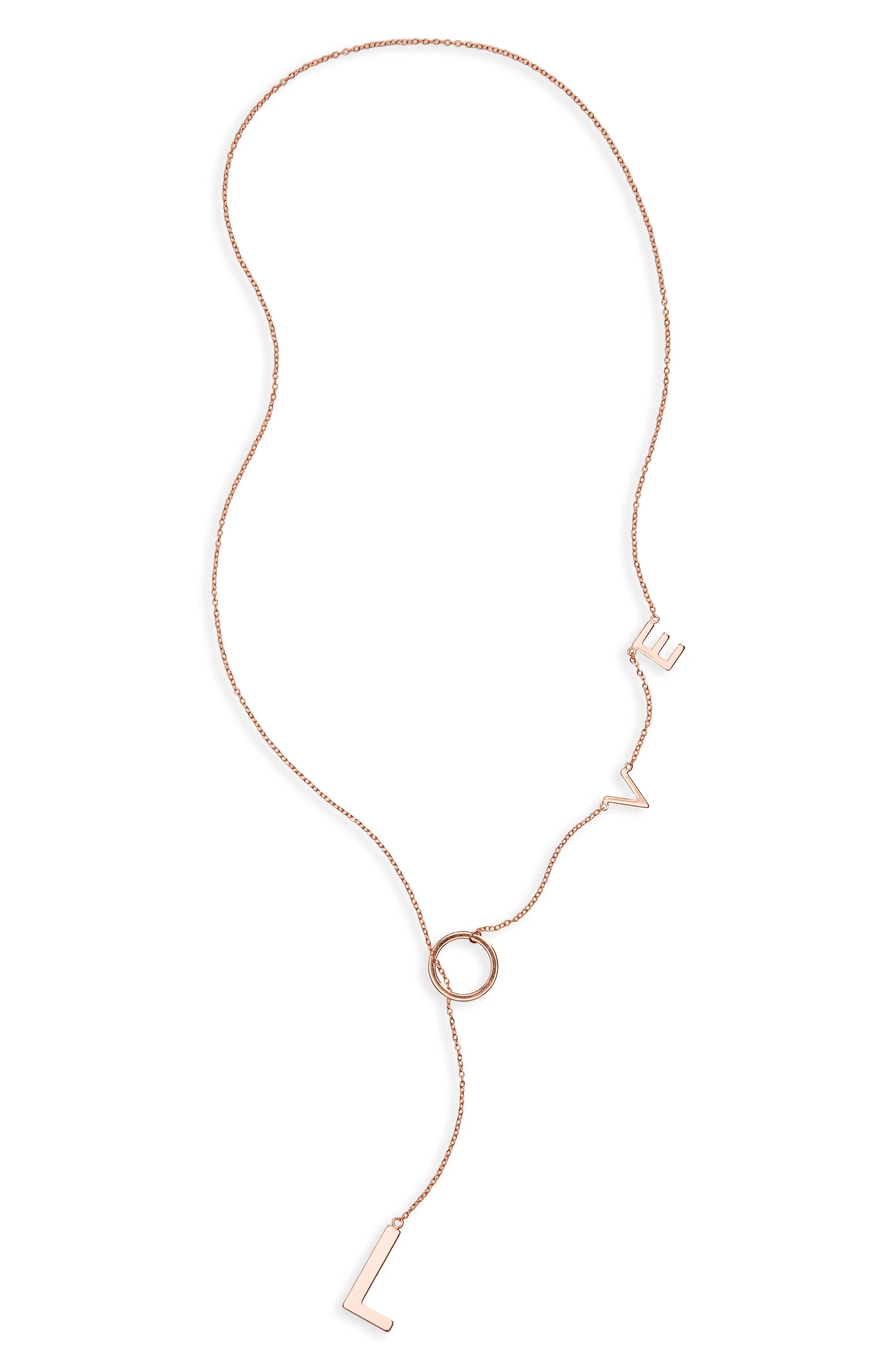 Women's Adornia Love Lariat Necklace | Nordstrom