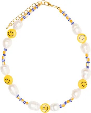 Victoria Smiley Bead Cultured Pearl Necklace | Nordstrom
