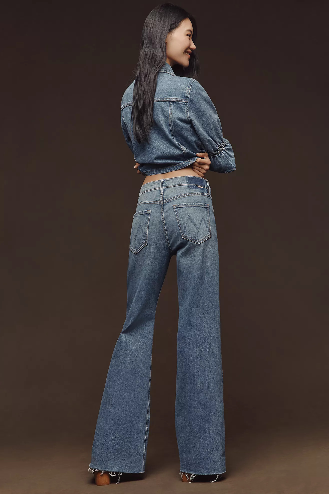 MOTHER The Doozy Fray High-Rise Bootleg Jeans | Anthropologie (US)