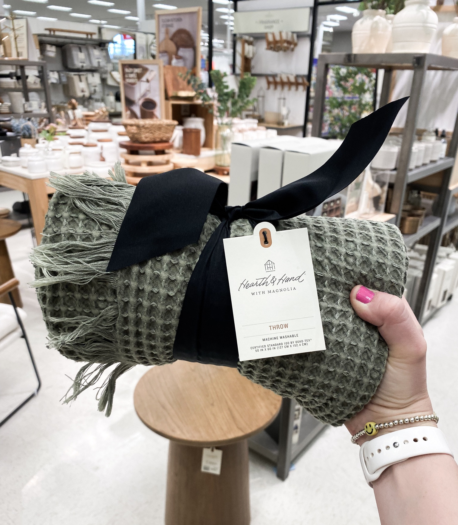 Loving this green waffle knit throw blanket at Target 🎯. The color is gorgeous & it has a subtle 'worn’ look to it. Perfect for spring. 🌱

#LTKSeasonal #LTKfindsunder50 #LTKhome