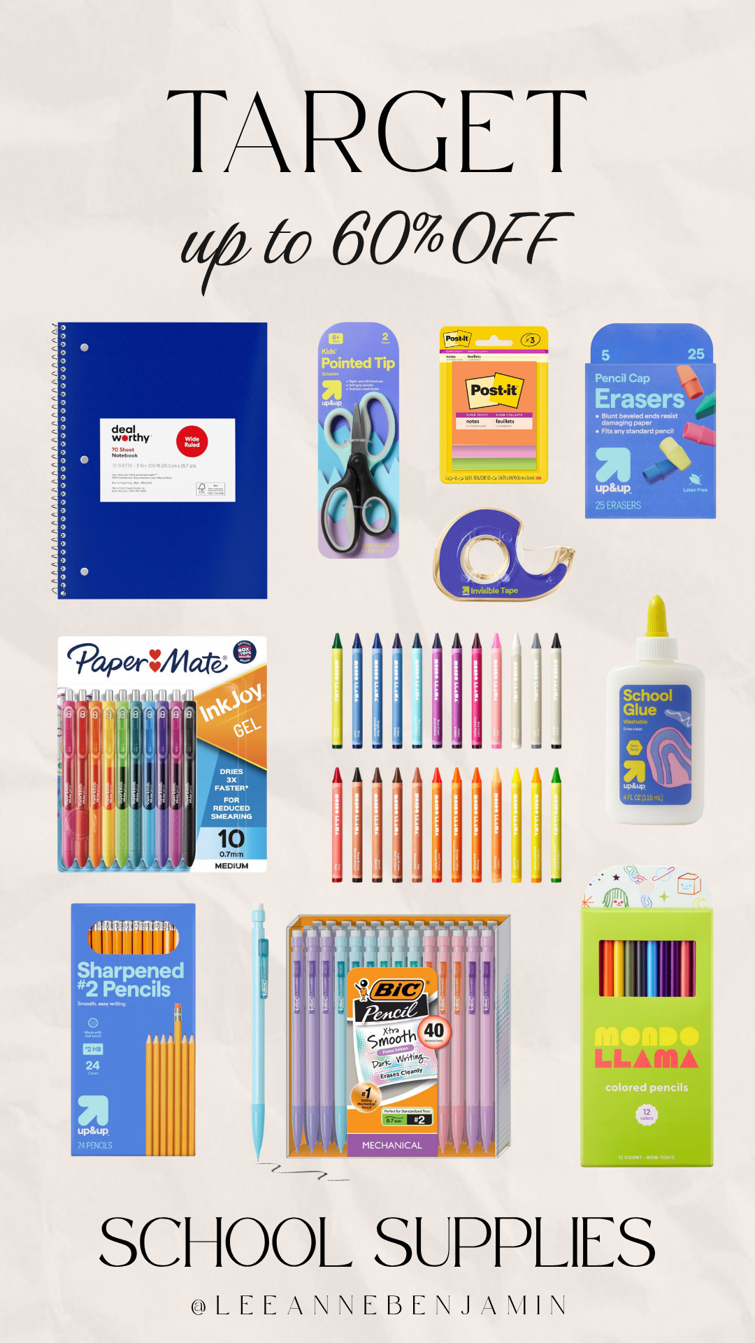 up to 60% off school supplies at Target! Such a great time to stock up on your back to school essentials!  

 #LTKdayinmylife #LTKHome #LTKKids