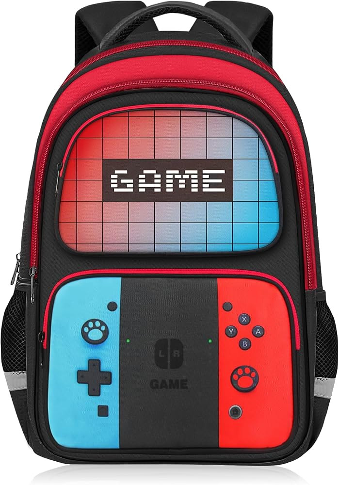 School Backpack For Boys - Gamer Boys Backpack For Kids Children Teens Elementary Middle School -... | Amazon (US)