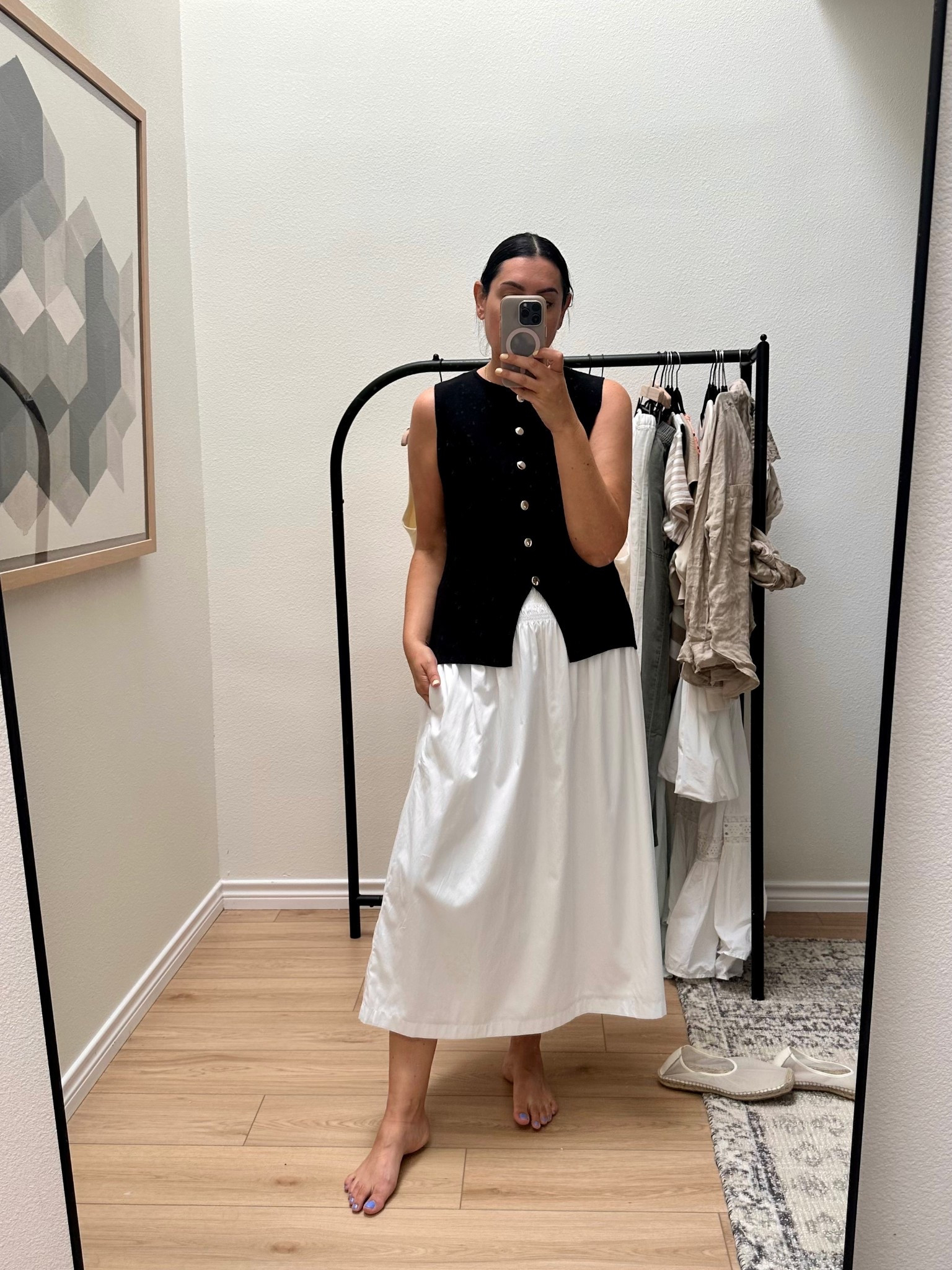 Giving this Amazon sweater tank a try! Trying to figure out my travel outfit for tomorrow. I’m in the large of this sweater top and it fits perfectly relaxed. 

I’m in the medium of the skirt, it runs loose and relaxed! 

#LTKFindsUnder50 #LTKFindsUnder100 #LTKMidsize