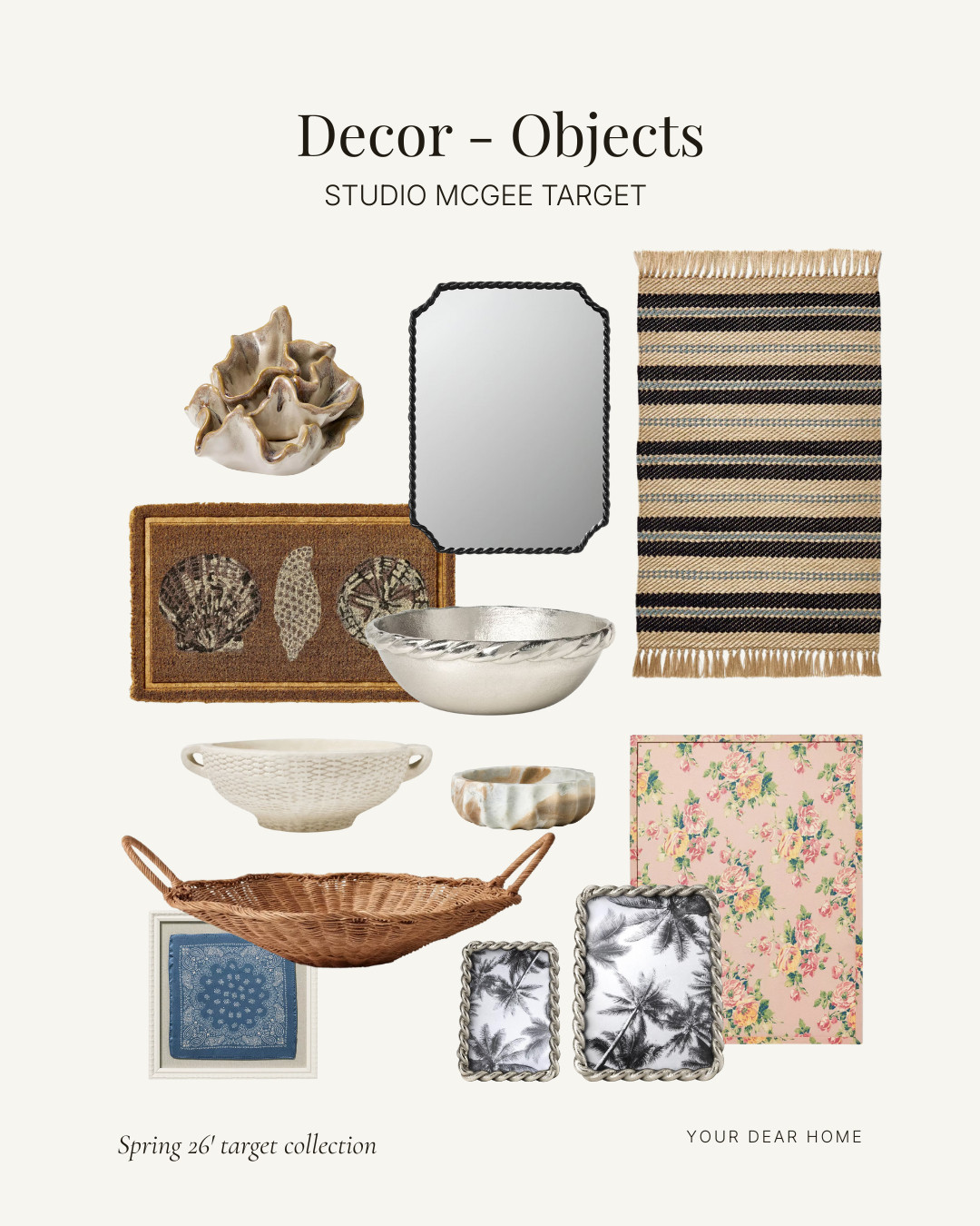 NEW Studio McGee Target Spring 2026 Collection have some really cute decor objects!  

 #LTKSeasonal #LTKHome