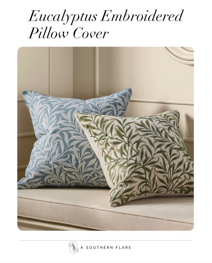 Home Accessories/ Eucalyptus Embroidered
Pillow Cover

#LTKHome