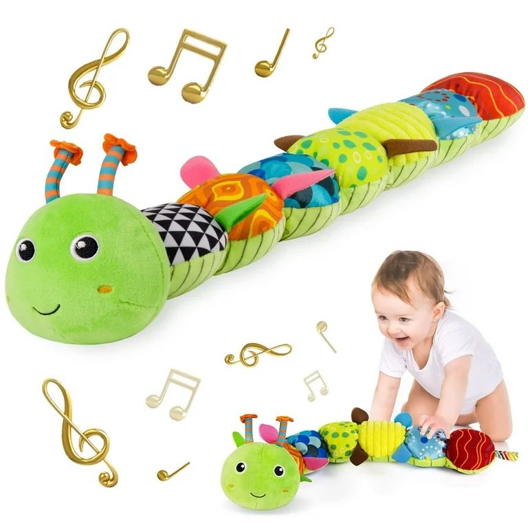 Baby Toy Music Caterpillar Multicolor Baby Toy Fold Rattle Soft Tape Ruler Design, Bells and Ratt... | Walmart (US)