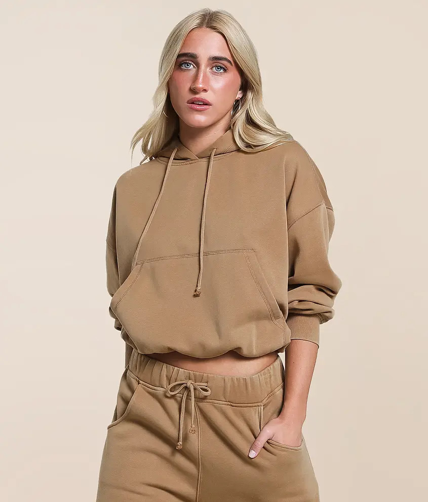 Bubble Hem Hooded Sweatshirt | Buckle