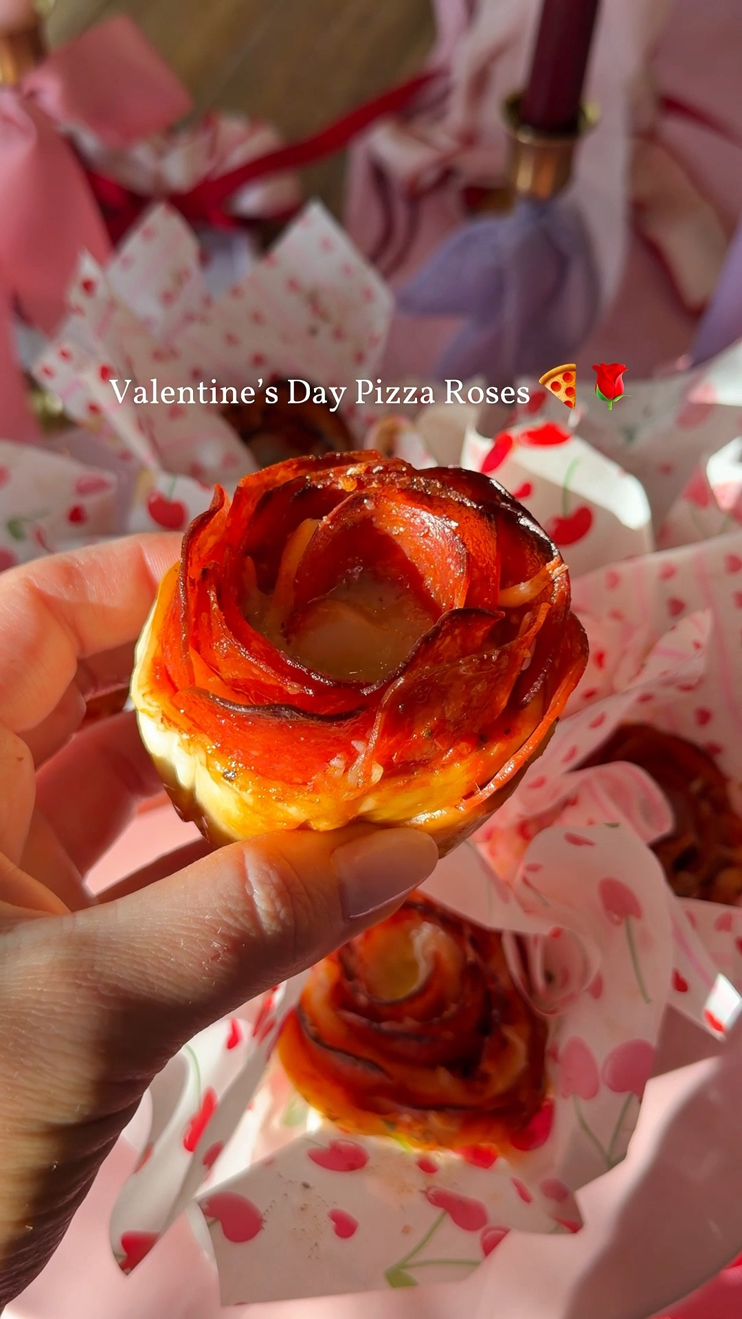 Valentine’s Day themed parchment paper to wrap these adorable pizza roses in! The perfect Valentine’s Day appetizer, snack, or finger foods for any party! 

#LTKmomlife #LTKfoodie #LTKValentine