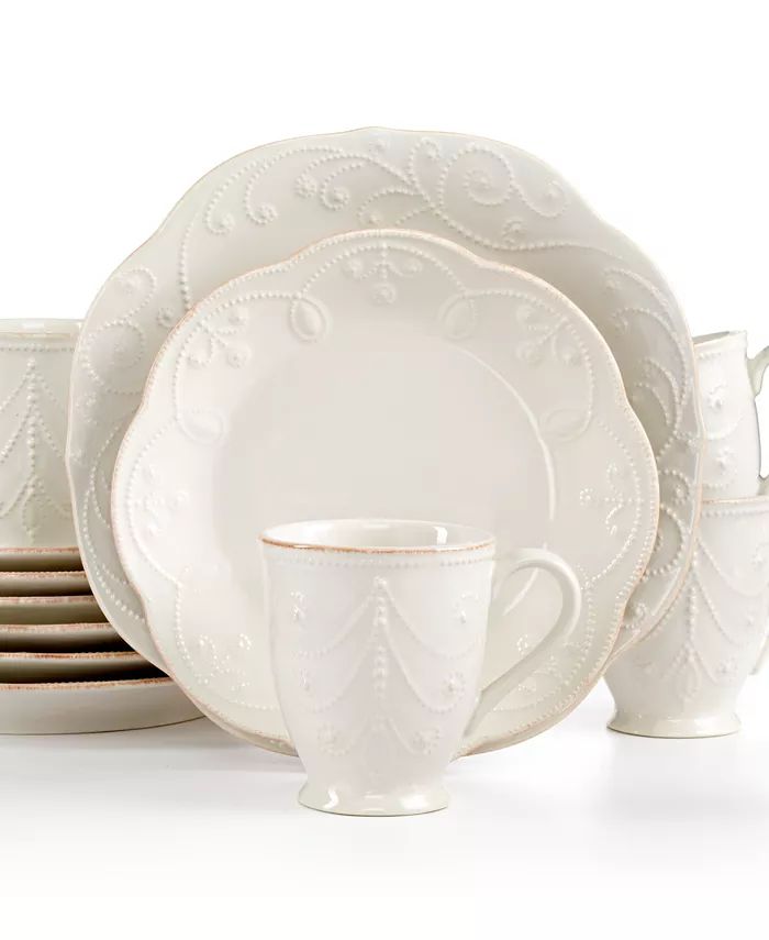French Perle 12 Pc. Dinnerware Set, Service for 4 | Macys (US)