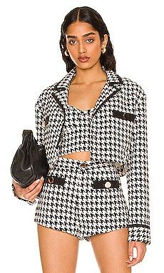 Lovers and Friends Marciana Jacket in Black & White from Revolve.com | Revolve Clothing (Global)