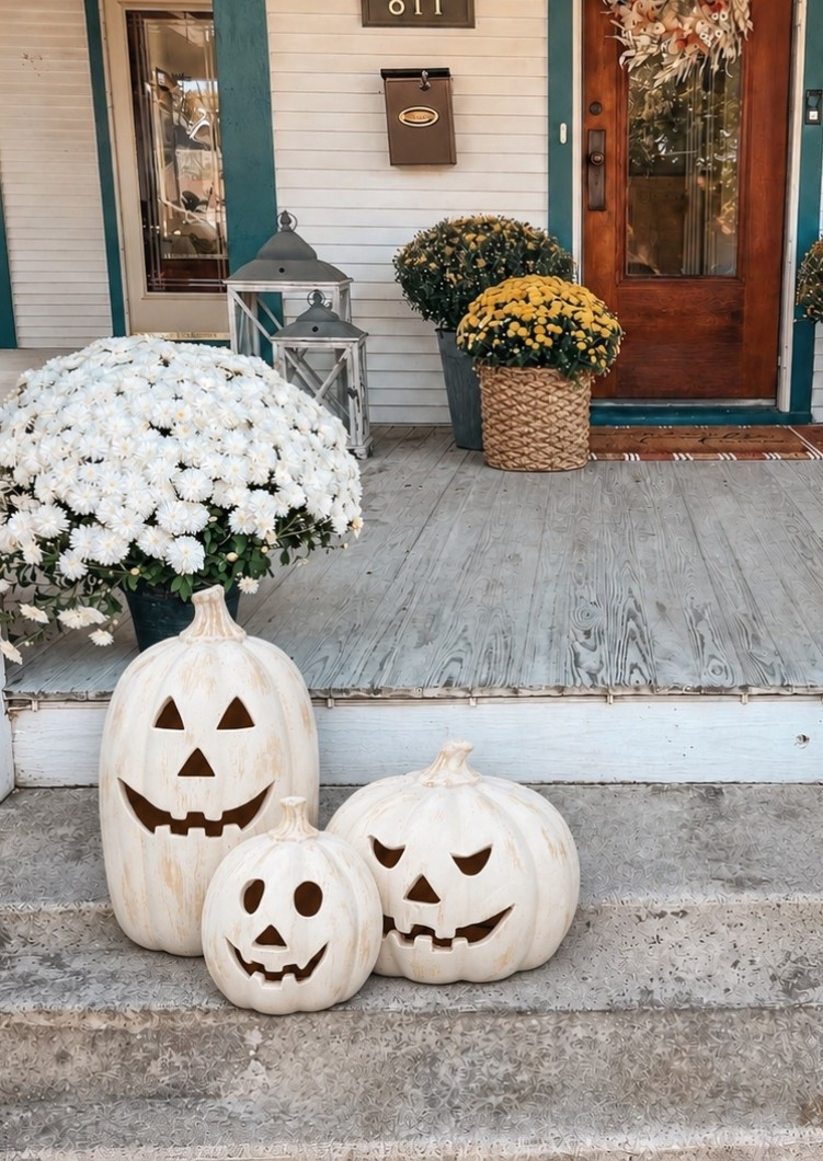 These are the most affordable, Jacko lanterns that I found. They are at Walmart for a really good price and one of them is even on sale! ￼

Halloween decor. Pumpkins. Fall decor. Fall porch decor!

#LTKHome #LTKSaleAlert #LTKSeasonal