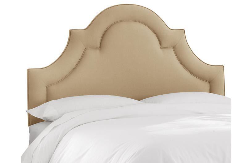 Kennedy Arched Headboard, Sand Linen | One Kings Lane