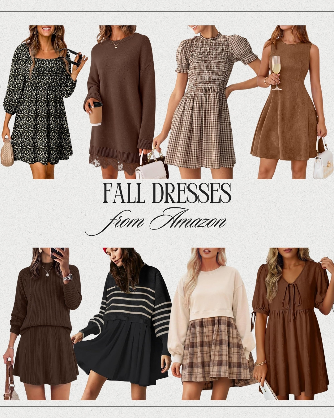 Amazon fall dress finds I’m loving right now! 🤎🍁 Perfect for all the fall plans ahead! 

 #LTKootd #LTKSeasonal #LTKSaleAlert