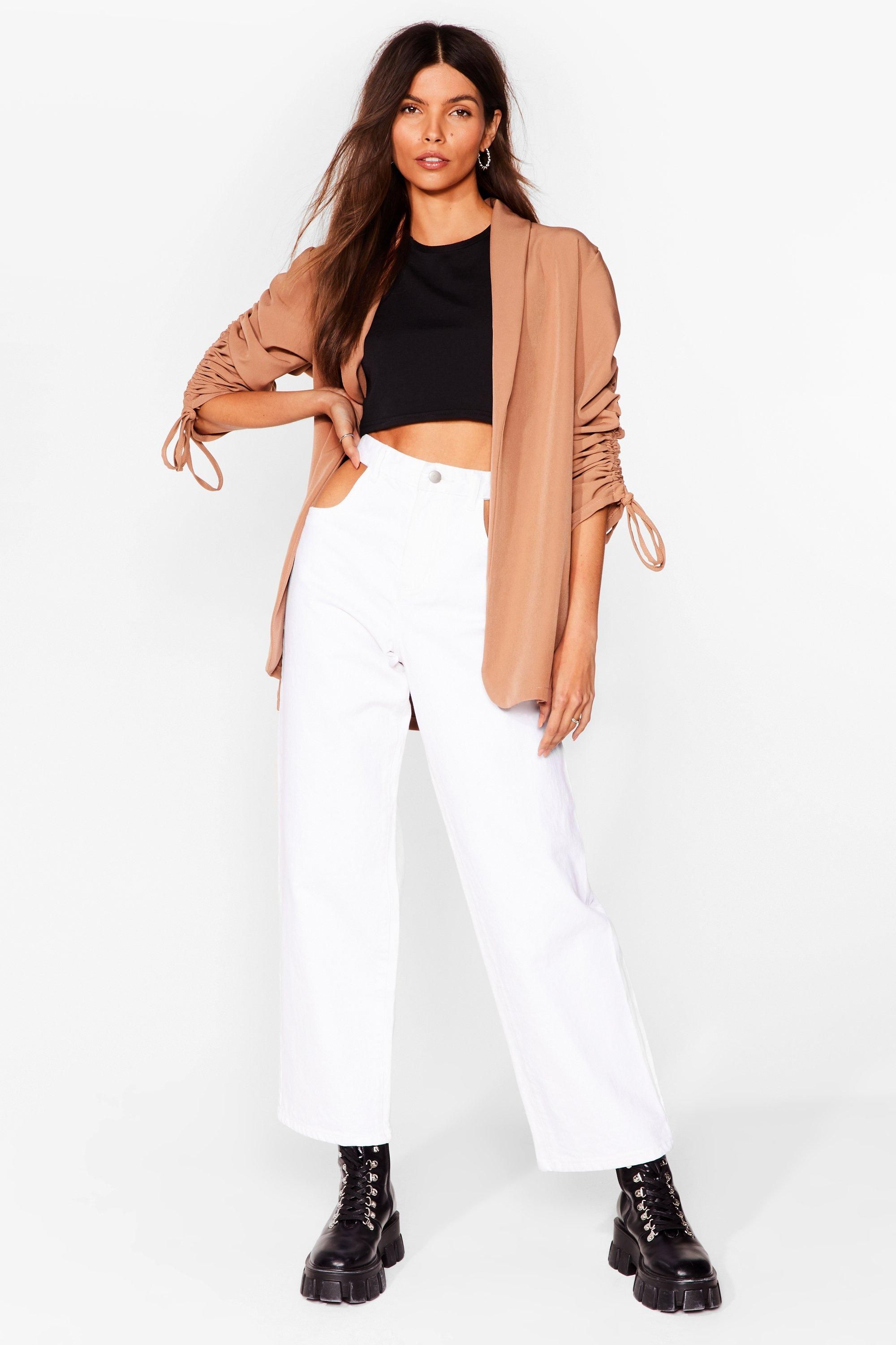 Ruched Off Our Feet Relaxed Blazer | NastyGal (US & CA)