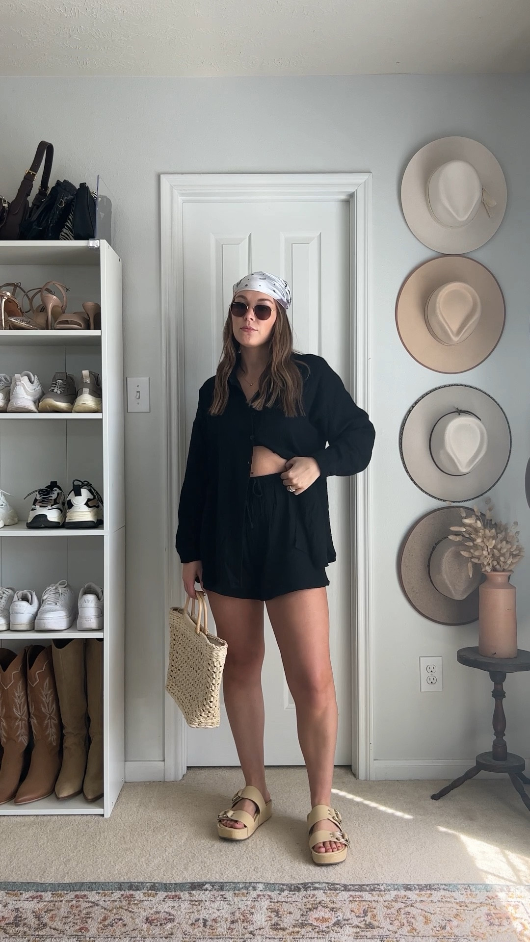 Last day of our  "7 Days of Amazon Sets" + had to finish with this perfect gauzy black set + a chic headscarf moment 🌸✨ 
.⁠
.⁠
.⁠
.⁠
swim cover up, two piece set, amazon outfit, amazon fashion, found it on amazon, spring fashion, spring style, spring fashion trends, two piece set, vacation outfit, summer style, trendy spring outfits, Pinterest girl, Pinterest aesthetic, Pinterest style.

#LTKFestival #LTKstyletip #LTKunder50