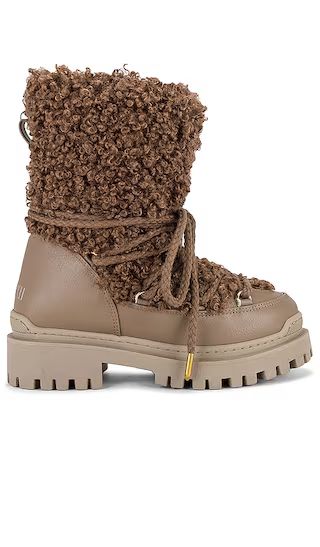 Faux Leather Riccio Boot in Brown | Revolve Clothing (Global)
