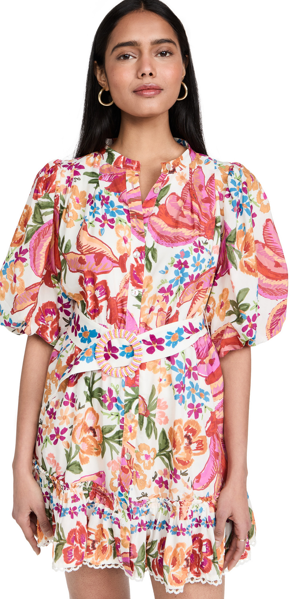 FARM Rio Spring Bananas Belt Mini Dress | Shopbop