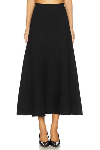 Karina Grimaldi Krystina Long Skirt in Black from Revolve.com | Revolve Clothing (Global)
