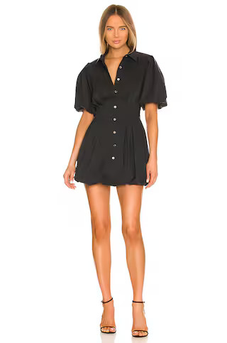 SIMKHAI Cleo Poplin Dress in Black from Revolve.com | Revolve Clothing (Global)