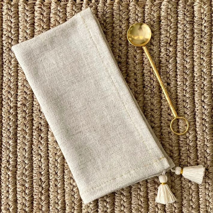 TALLO de OLIVO Tassels Napkin | West Elm (US)