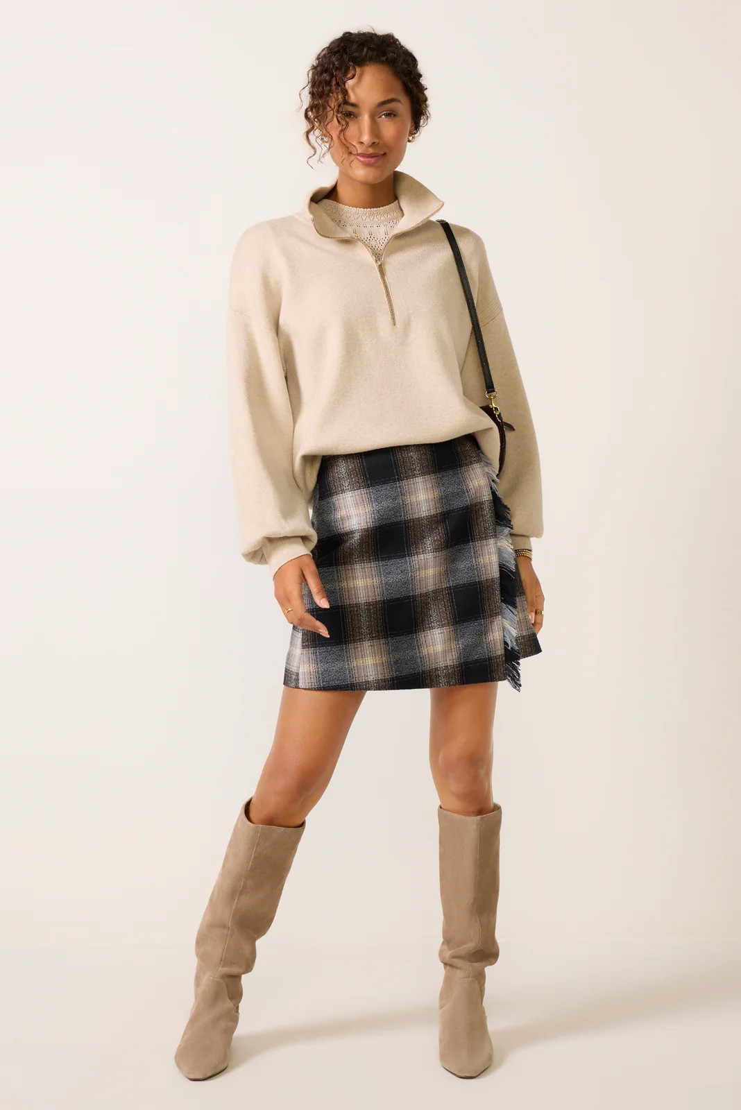 Ava Plaid Mini Wrap Skirt | Shop.com