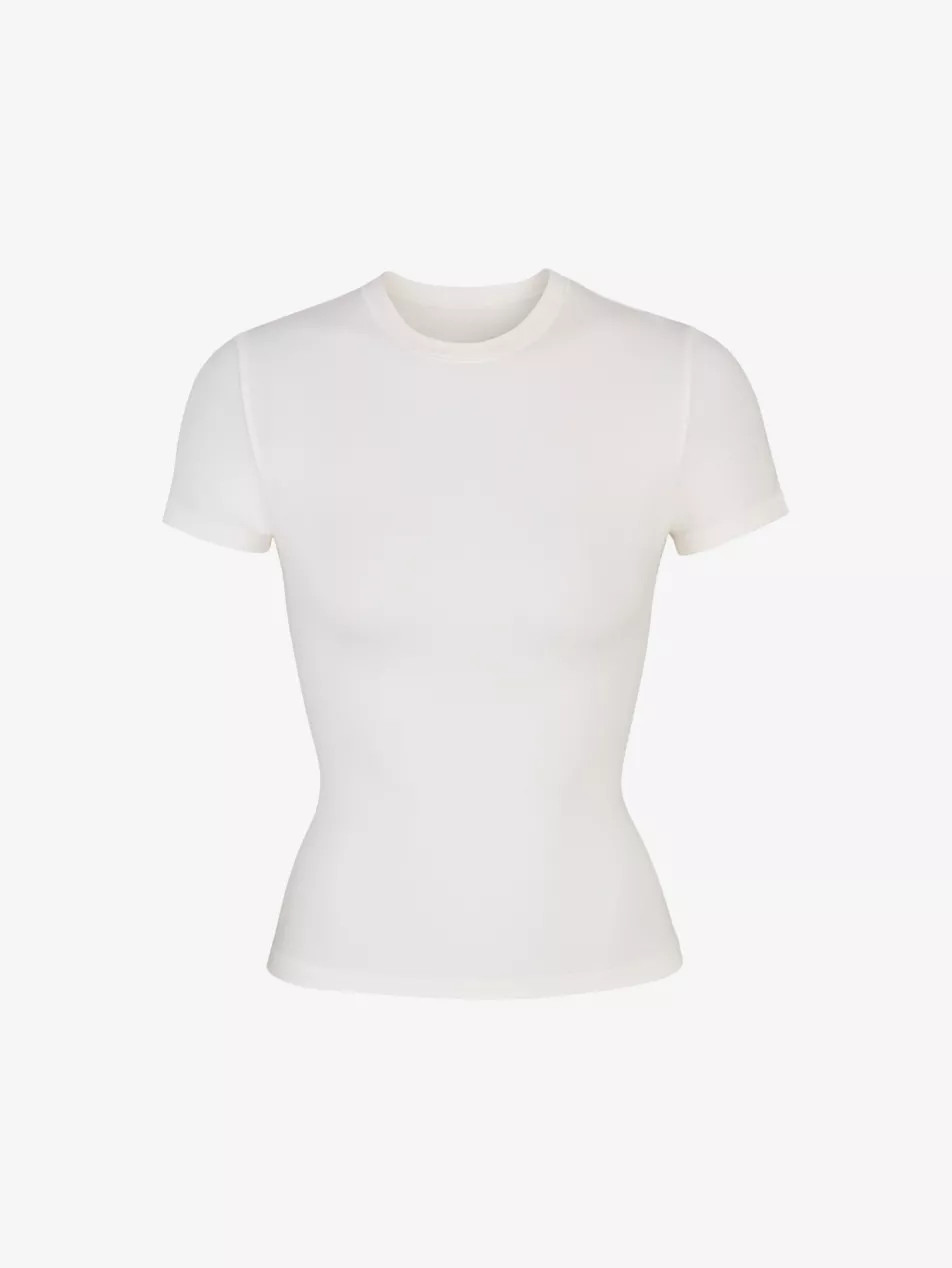 Short-sleeved slim-fit stretch-cotton T-shirt | Selfridges