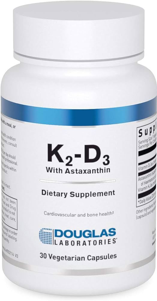 Douglas Laboratories K2-D3 with Astaxanthin | Antioxidant Support for Bones, Immune Function, and... | Amazon (US)