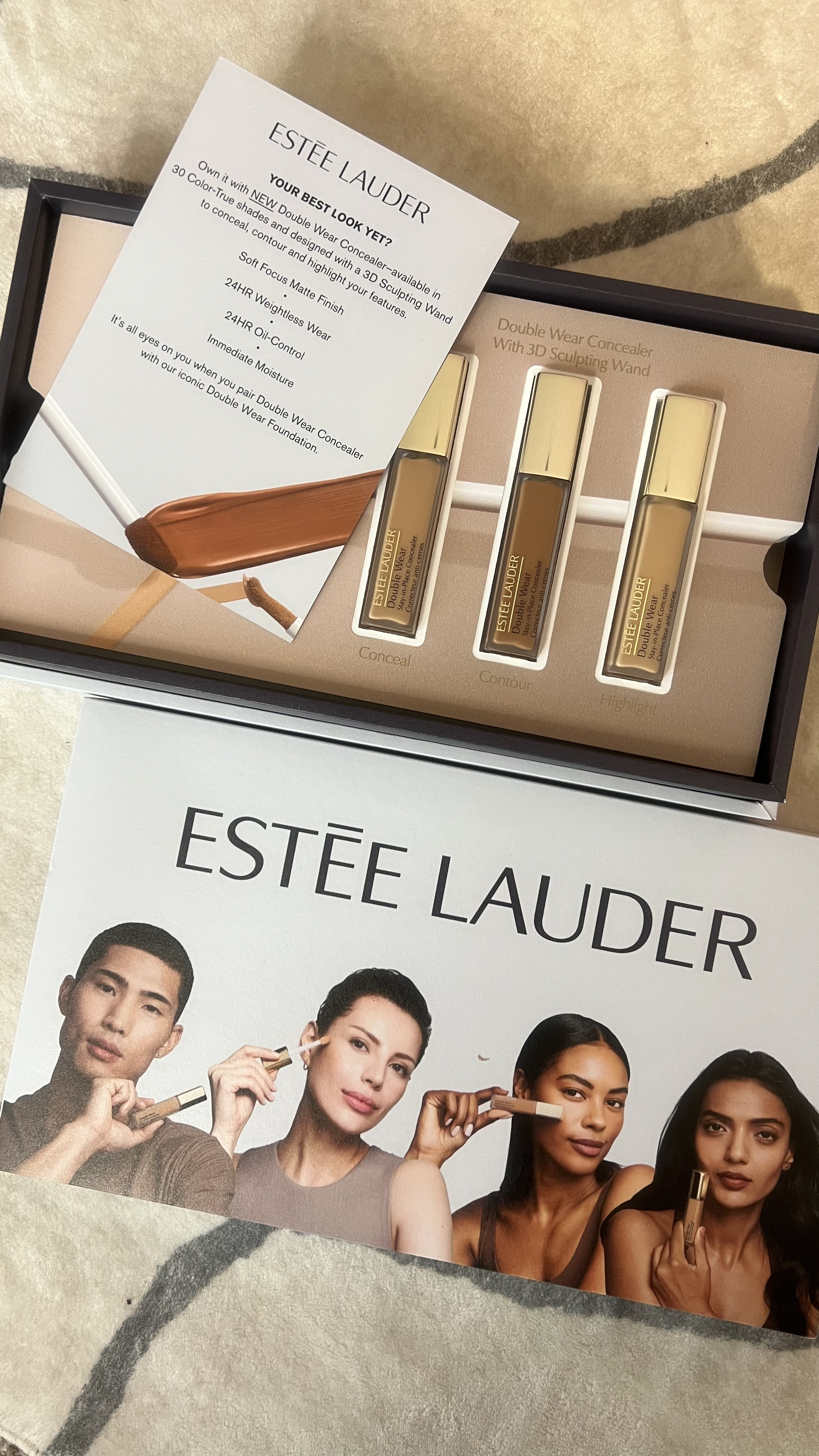 Just received the new @esteelauder Double Wear Stay-in-Place 24-Hour Concealers! They sent over shades for concealing, highlighting, and contouring, and I recently put them to the test. The formula applies super smoothly and offers full coverage that lasts all day without caking or creasing. The innovative 3D Sculpting Wand makes application precise and effortless, allowing me to seamlessly define and enhance my features. Available in 30 shades, this concealer is versatile for various skin tones and purposes.  ￼ ￼

If you’re looking for a reliable, long-wearing concealer that can multitask, I highly recommend giving this one a try.

#EsteeLauder #DoubleWearConcealer #FullCoverage #LongWearing #MakeupMustHaves #BeautyFavorites #Gifted

#LTKBeauty #LTKFindsUnder50 #LTKSaleAlert