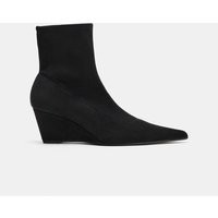 Zara - Wedge Ankle Boots - Black - 9 - Woman | Zara US