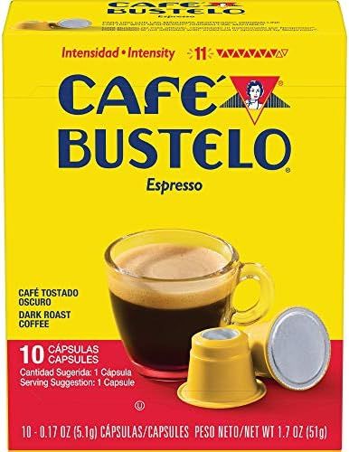 Café Bustelo Espresso Dark Roast Coffee, 40 Count Capsules for Espresso Machines, 11 Intensity Compa | Amazon (US)
