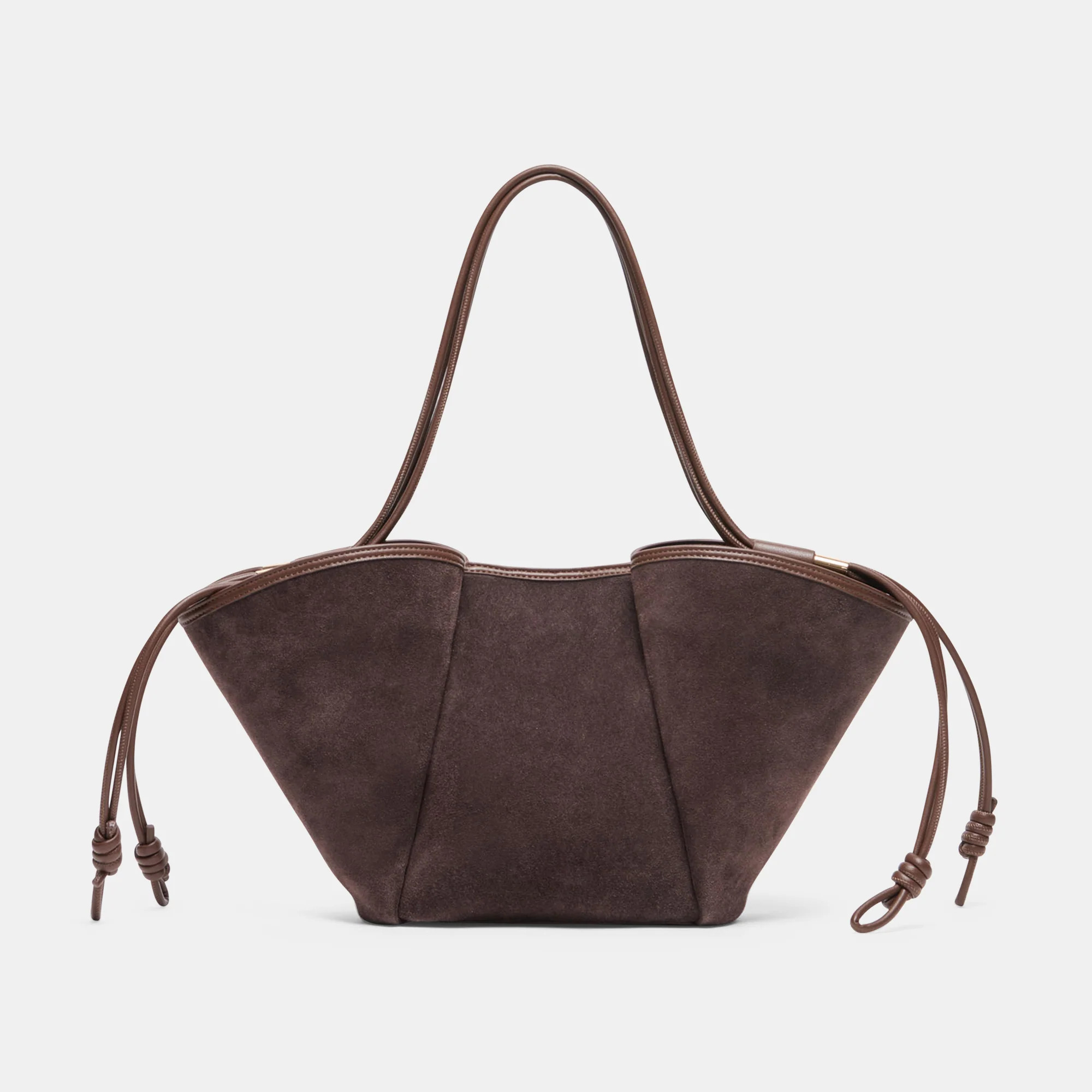MARO Chocolate Suede Tote Bag | Dolce Vita | DolceVita.com