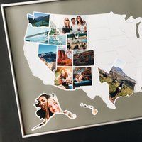 Christmas Gift - USA Photo Map Free Shipping | Etsy (US)
