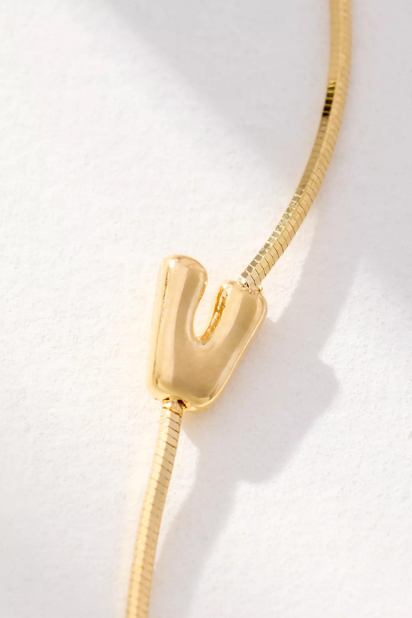 Barely There Bubble Monogram Necklace | Anthropologie (US)